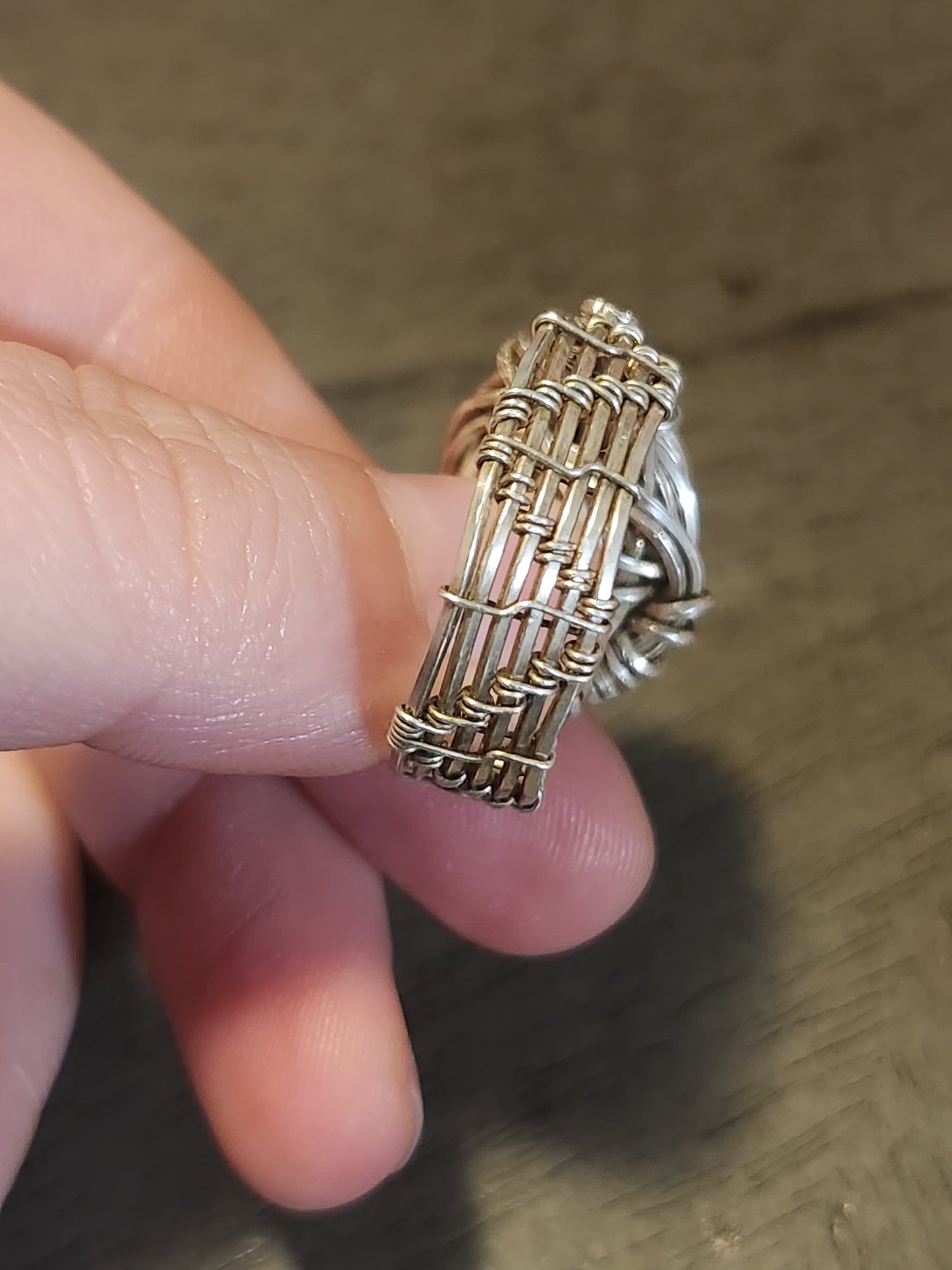 Ruby Fuchsite Sterling Silver Ring size 10